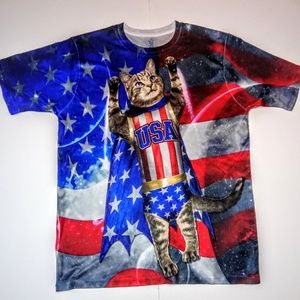 Patriotic Cat Shirt